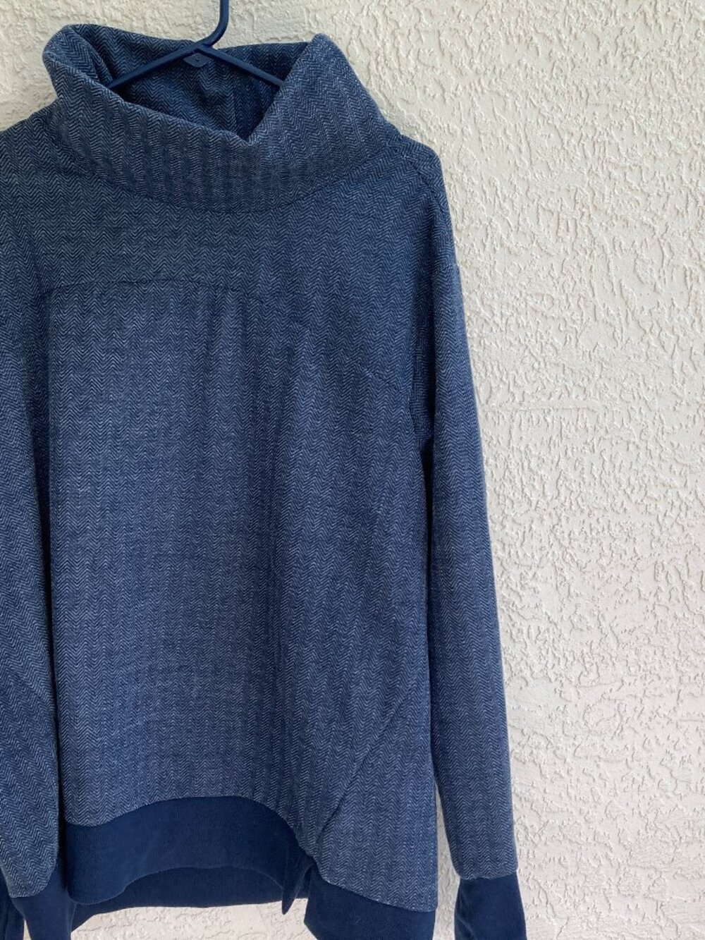 Avia Sweatshirt Herringbone Sz XXL Men Chest 47" Blue